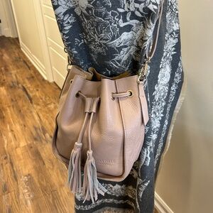 Elegant Pink Bucket Bag